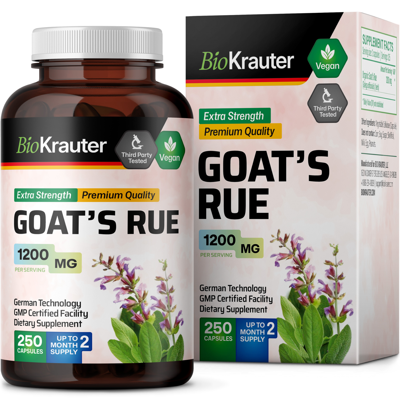 Goat's Rue Supplement - 250 Capsules