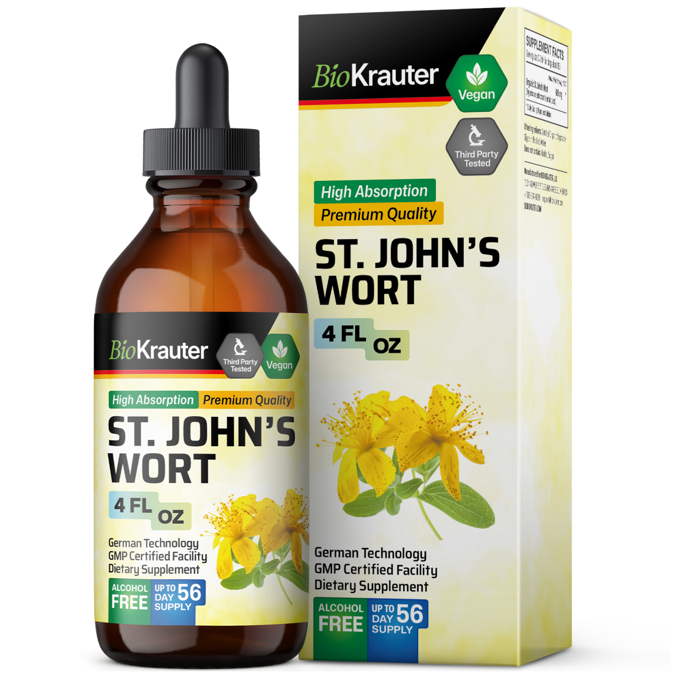 St John's Wort Tincture - 4 Fl.Oz. Bottle