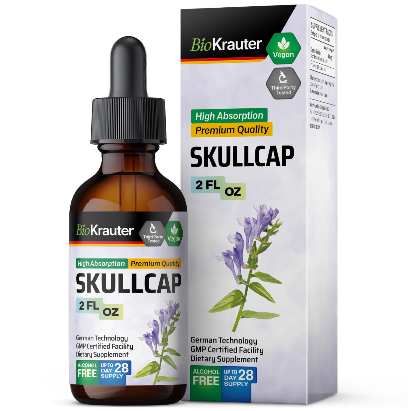 Skullcap Tincture - 2 Fl.Oz. Bottle