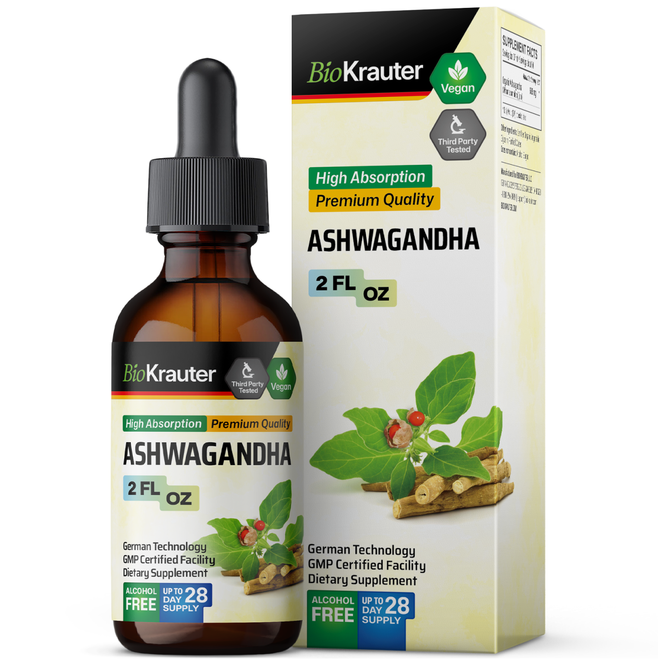 Ashwagandha Tincture - 2 Fl.Oz. Bottle
