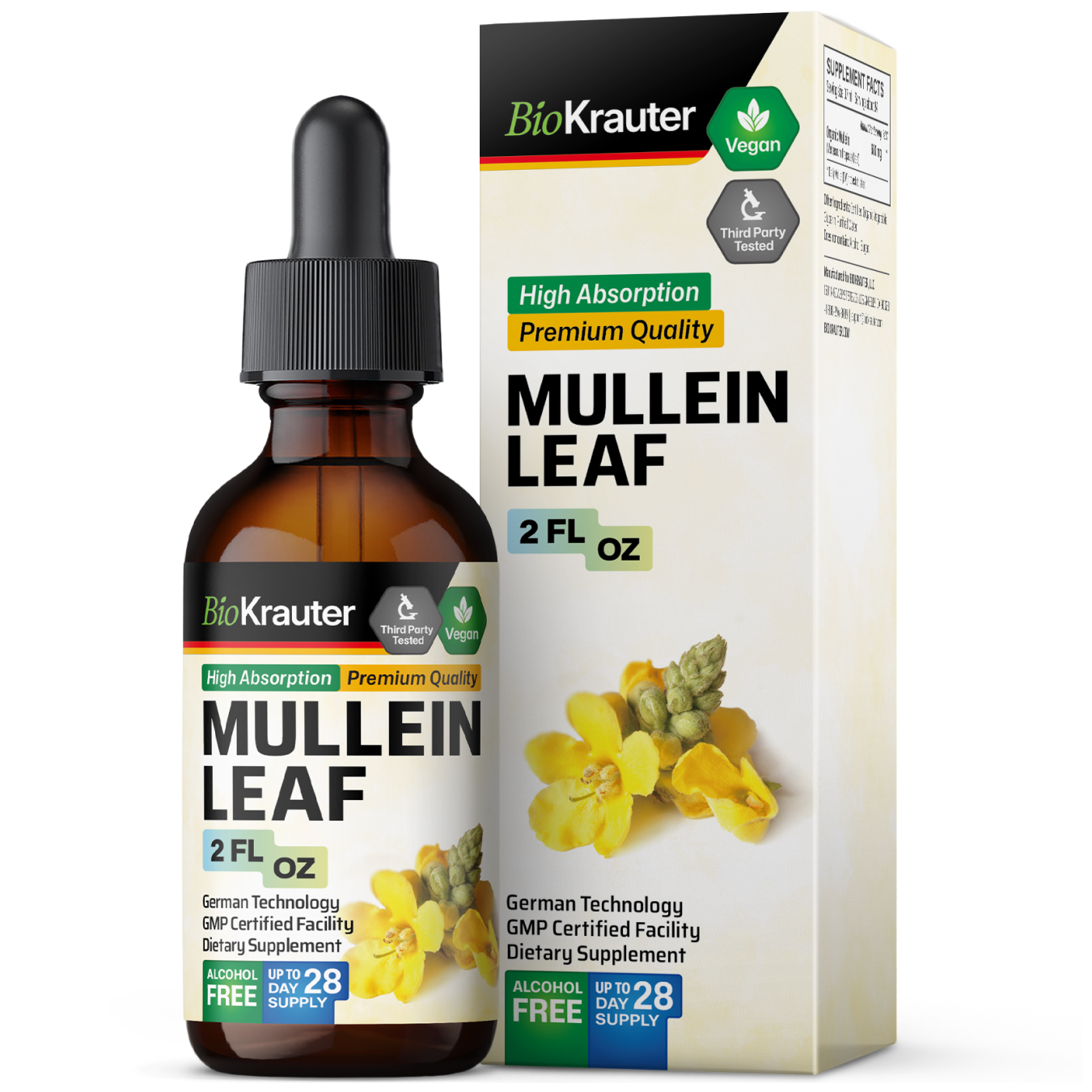 Mullein Tincture - 2 Fl.Oz. Bottle
