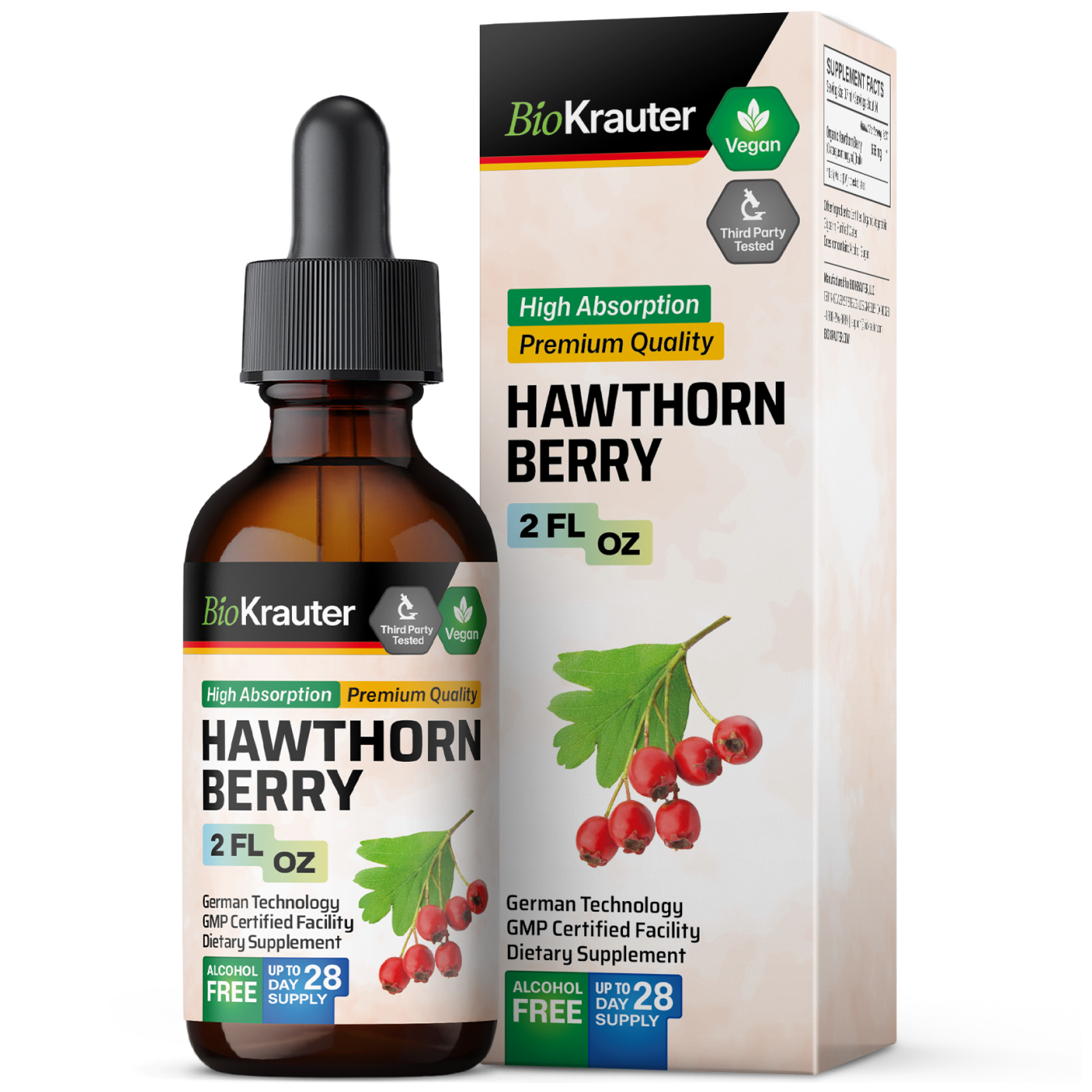 Hawthorn Berry Tincture - 2 Fl.Oz. Bottle