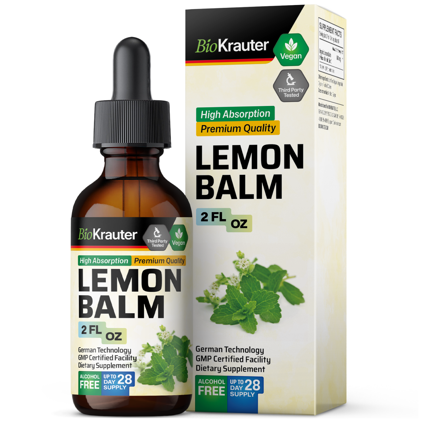Lemon Balm Tincture - 2 Fl.Oz. Bottle