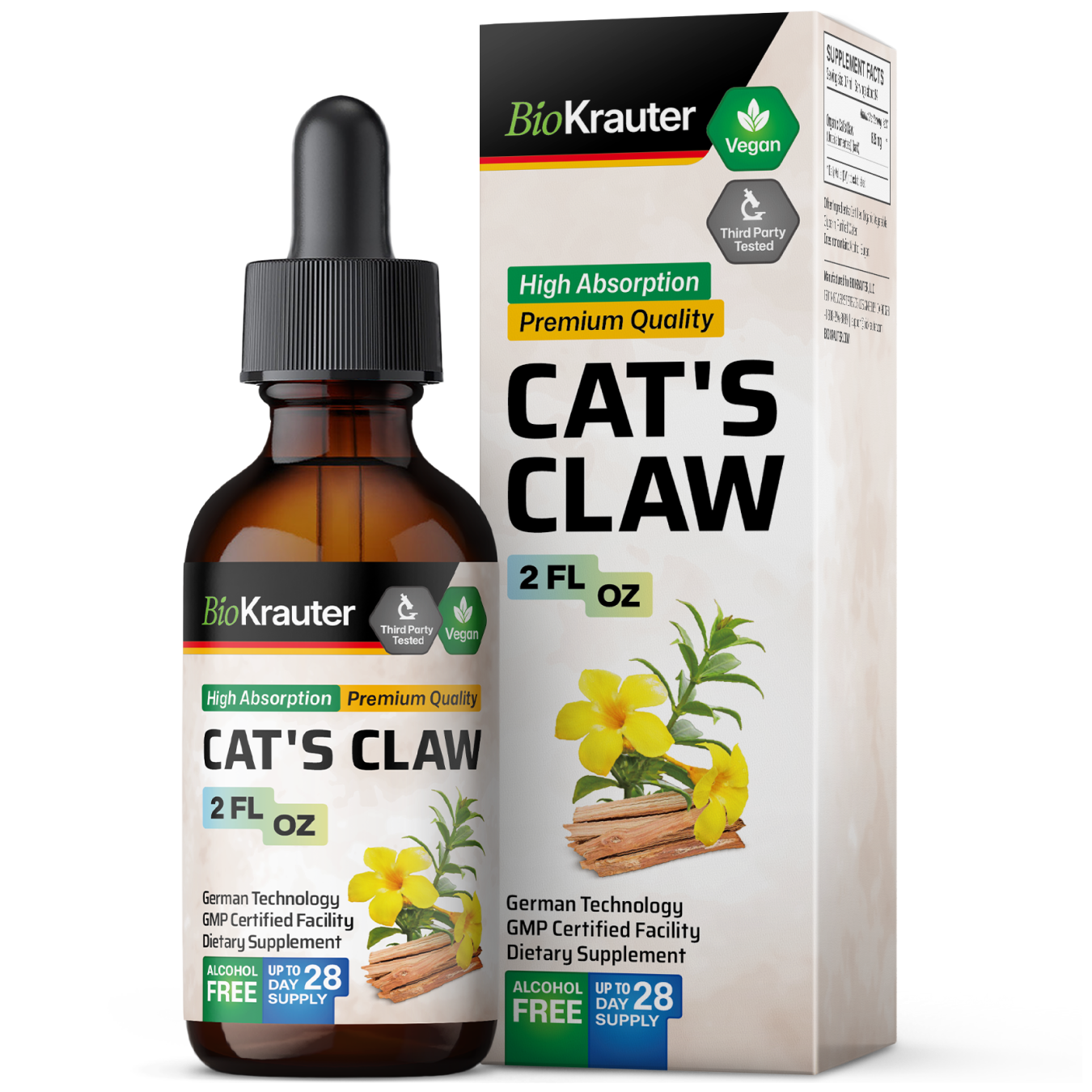 Cat's Claw Tincture - 2 Fl.Oz. Bottle
