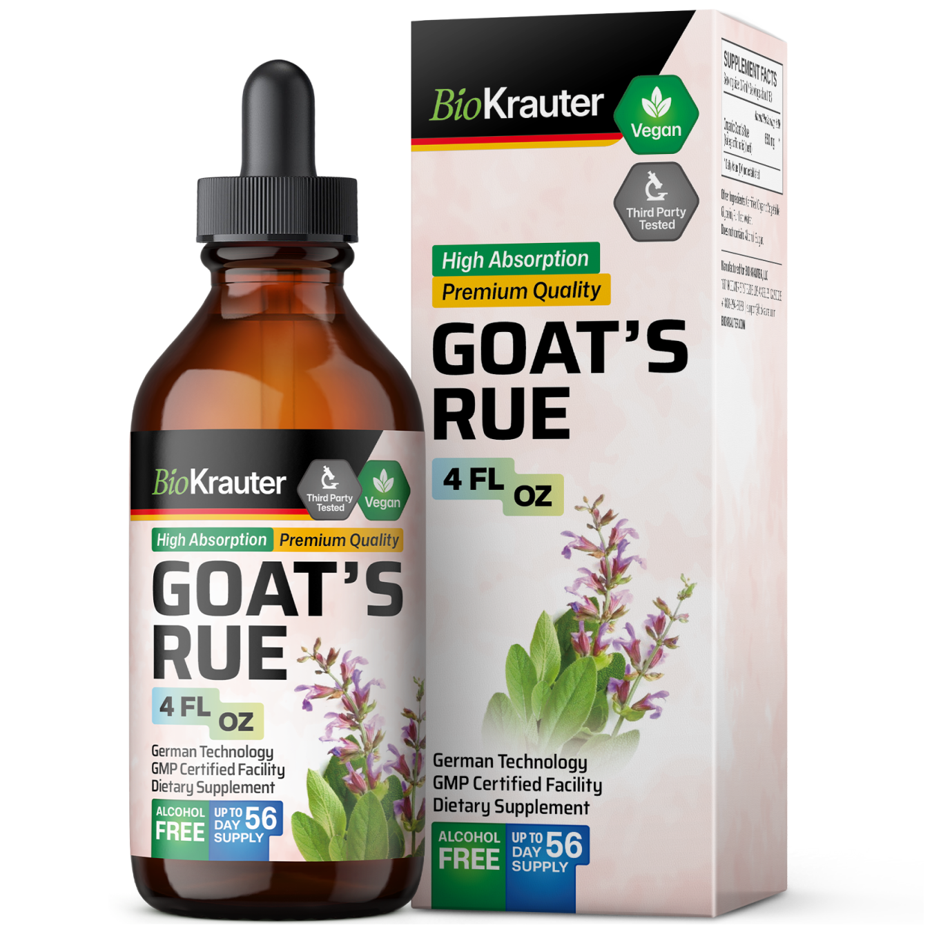 Goat's Rue Tincture - 4 Fl.Oz. Bottle