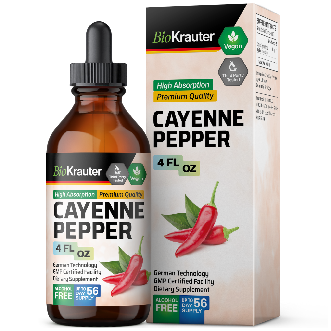 Cayenne Tincture - 4 Fl.Oz. Bottle