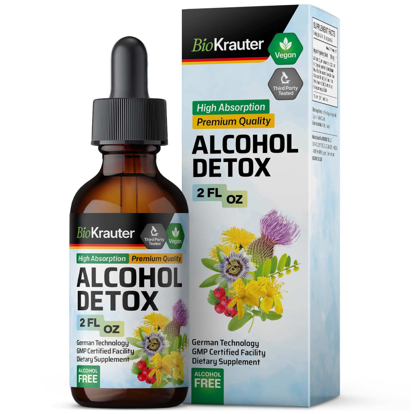 Alcohol Detox Tincture - 2 Fl.Oz. Bottle