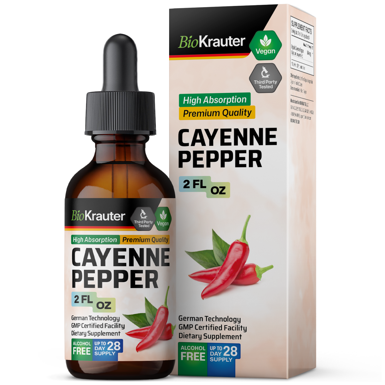 Cayenne Tincture - 2 Fl.Oz. Bottle