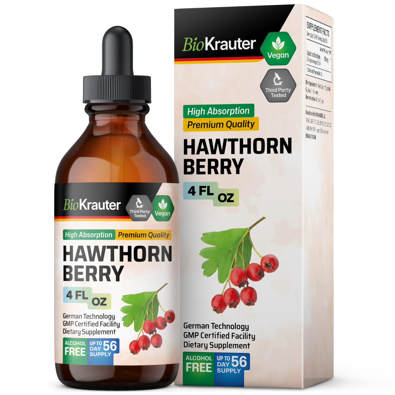 Hawthorn Berry Tincture - 4 Fl.Oz. Bottle