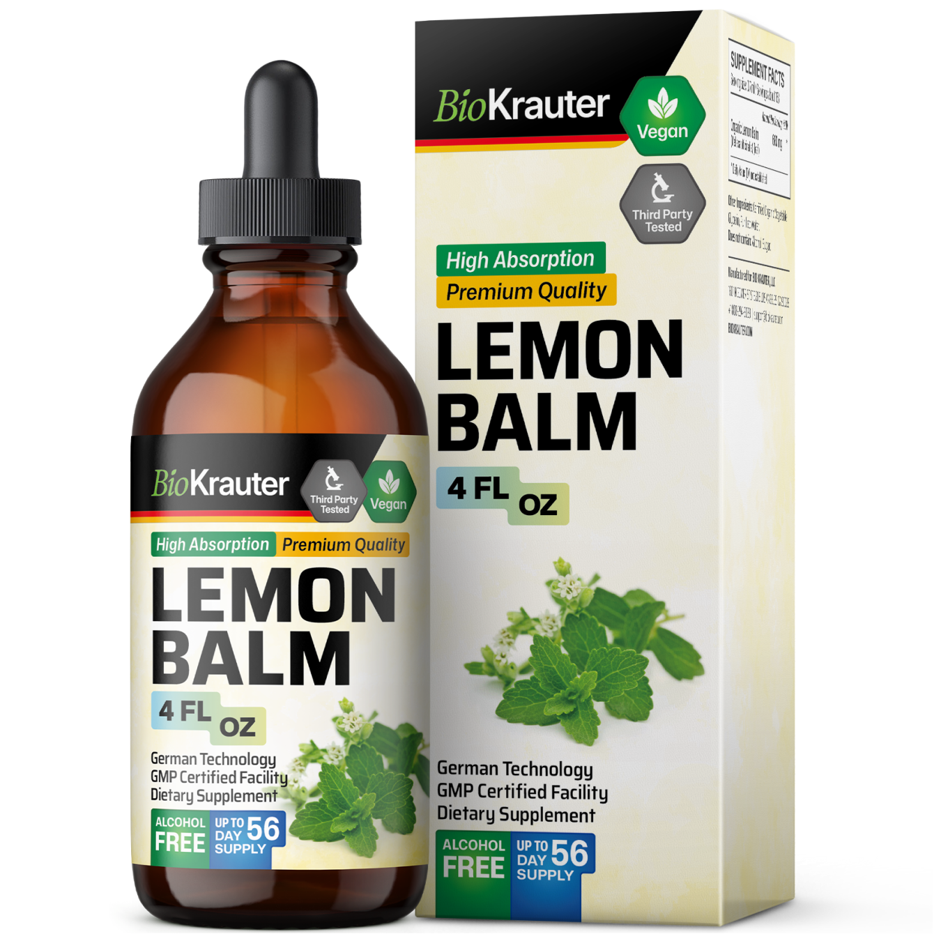 Lemon Balm Tincture - 4 Fl.Oz. Bottle