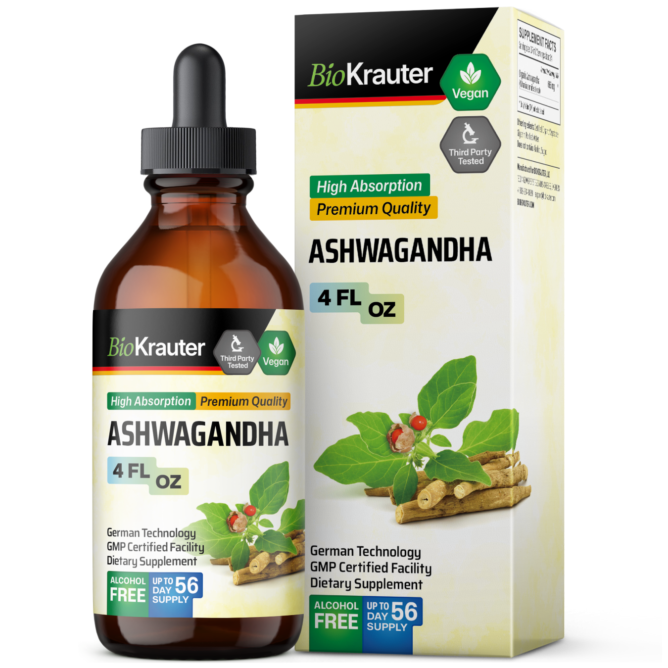 Ashwagandha Tincture - 4 Fl.Oz. Bottle