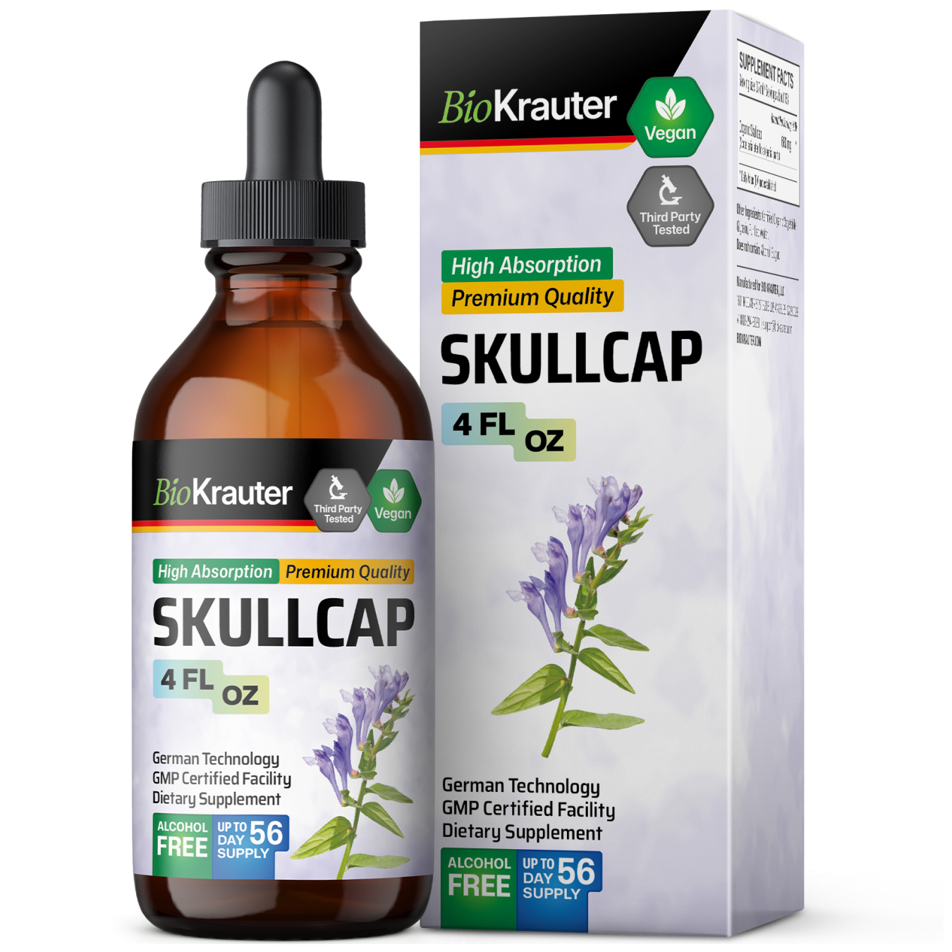 Skullcap Tincture - 4 Fl.Oz. Bottle