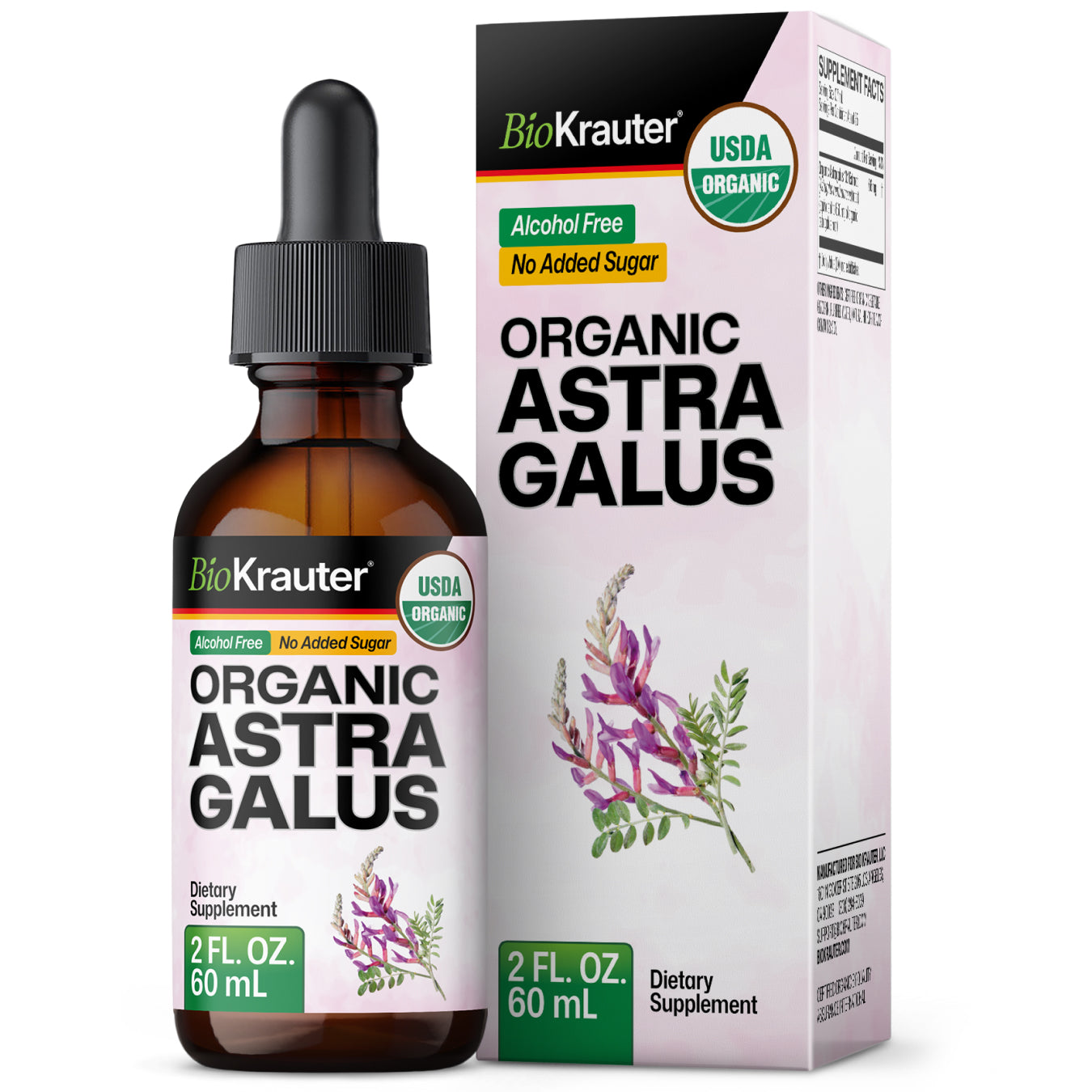 USDA Organic Astragalus Tincture - 2 Fl.Oz. Bottle