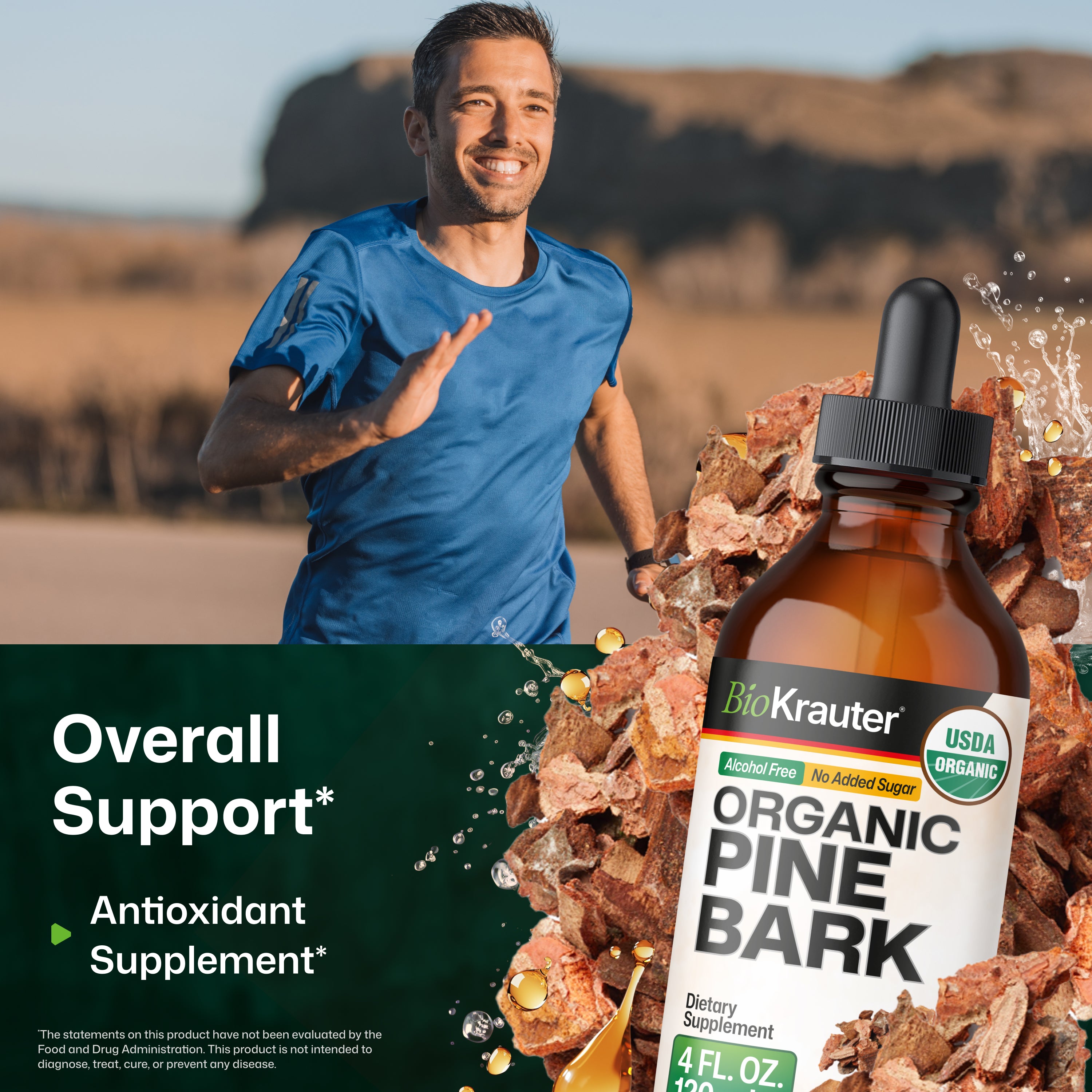 USDA Organic Pine Bark Tincture - 4 Fl.Oz. Bottle