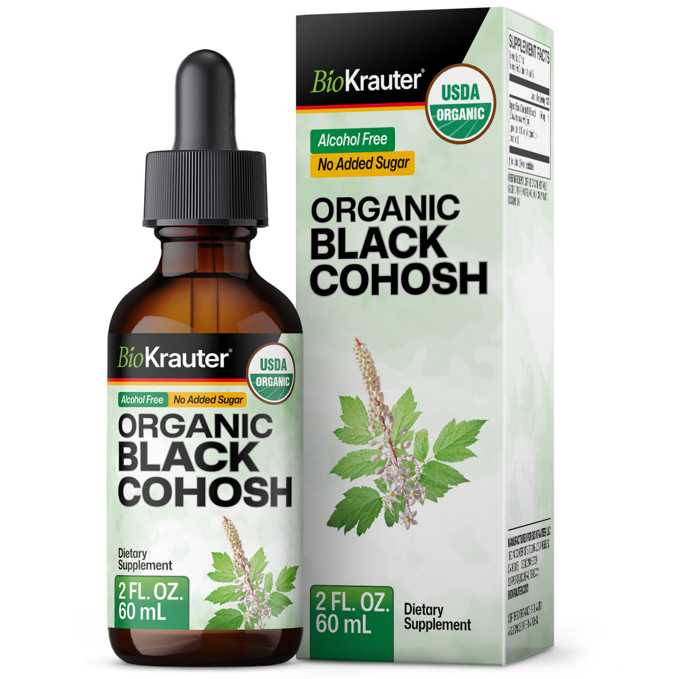USDA Organic Black Cohosh Tincture - 2 Fl.Oz. Bottle
