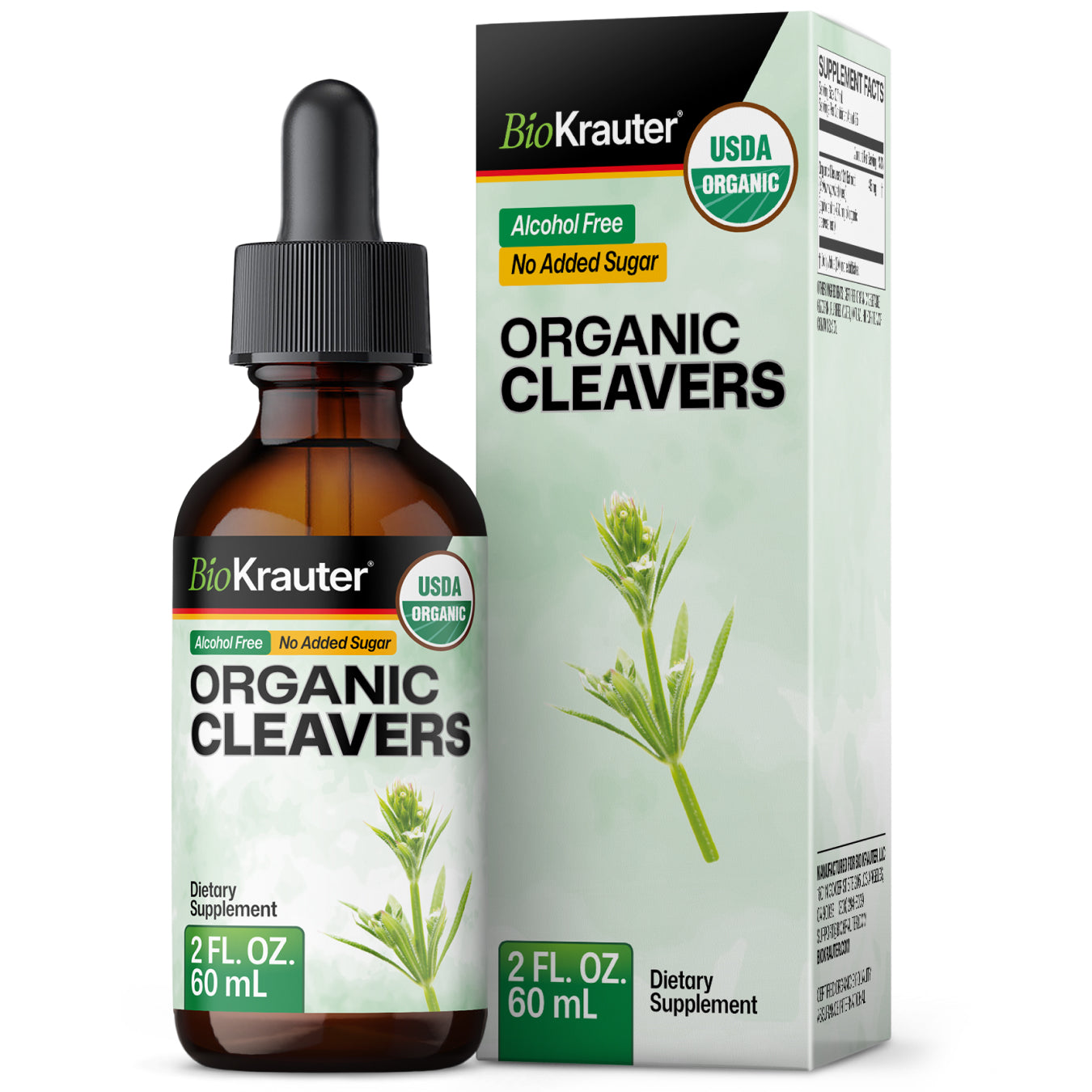 USDA Organic Cleavers Tincture - 2 Fl.Oz. Bottle