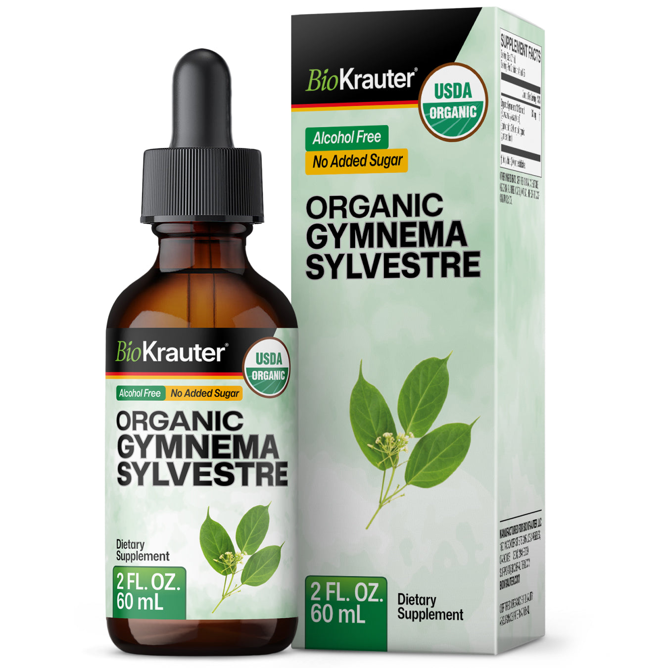 USDA Organic Gymnema Sylvestre Tincture - 2 Fl.Oz. Bottle
