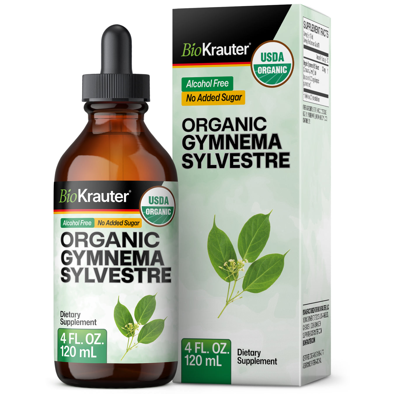 USDA Organic Gymnema Sylvestre Tincture - 4 Fl.Oz. Bottle