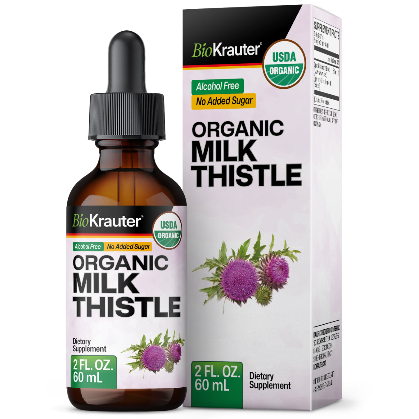 USDA Organic Milk Thistle Tincture - 2 Fl.Oz. Bottle