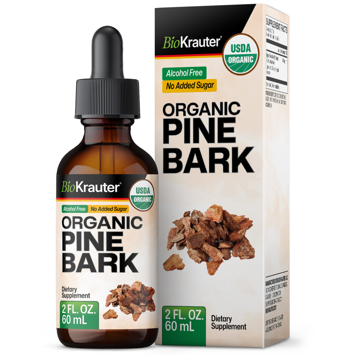 USDA Organic Pine Bark Tincture - 2 Fl.Oz. Bottle