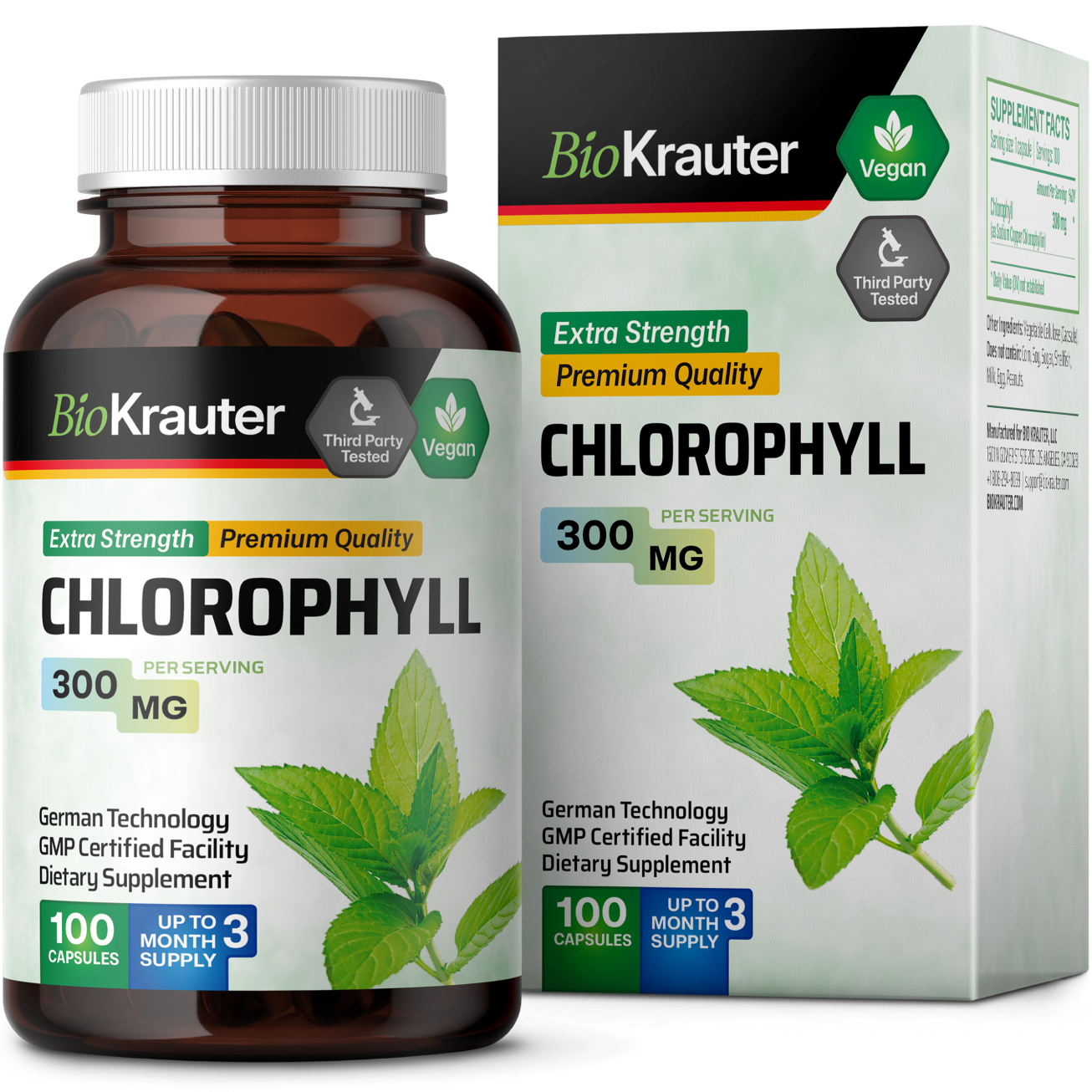 Chlorophyll Supplement - 100 Capsules