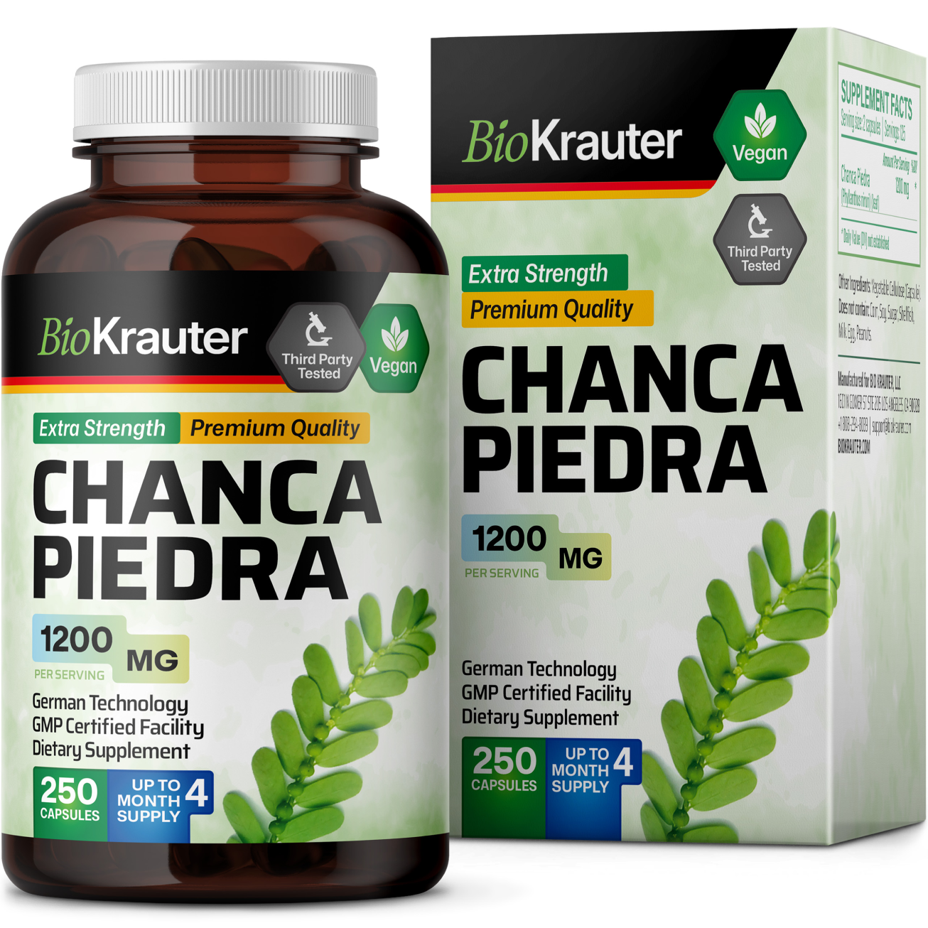 Chanca Piedra Supplement - 250 Capsules