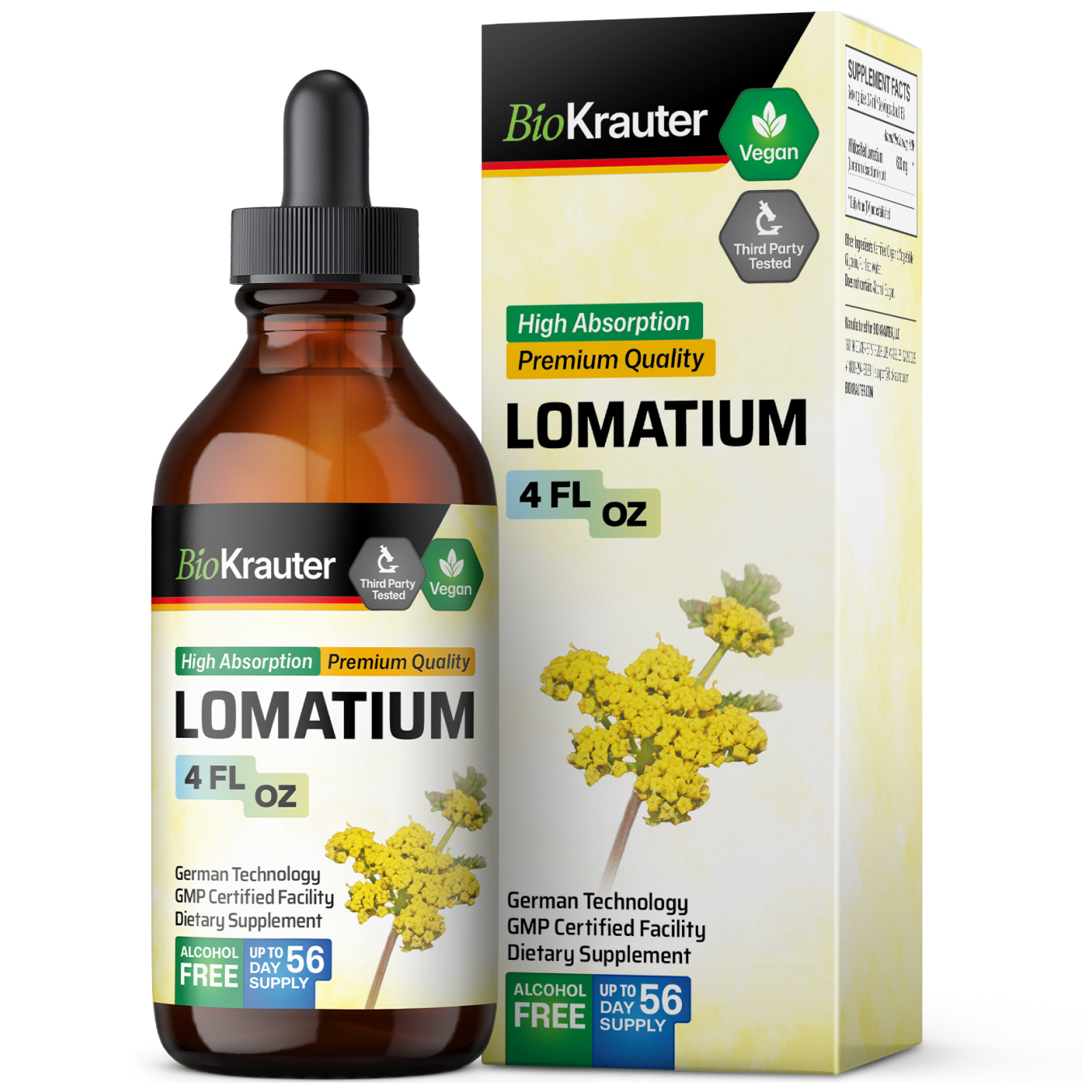 Lomatium Tincture - 4 Fl.Oz. Bottle
