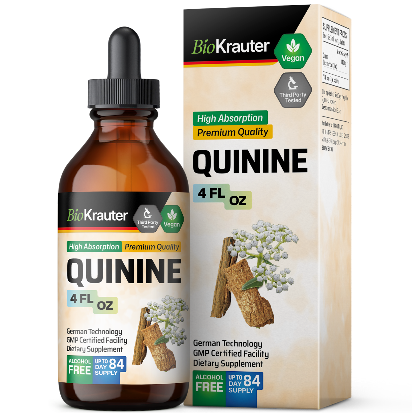 Quinine Tincture - 4 Fl.Oz. Bottle