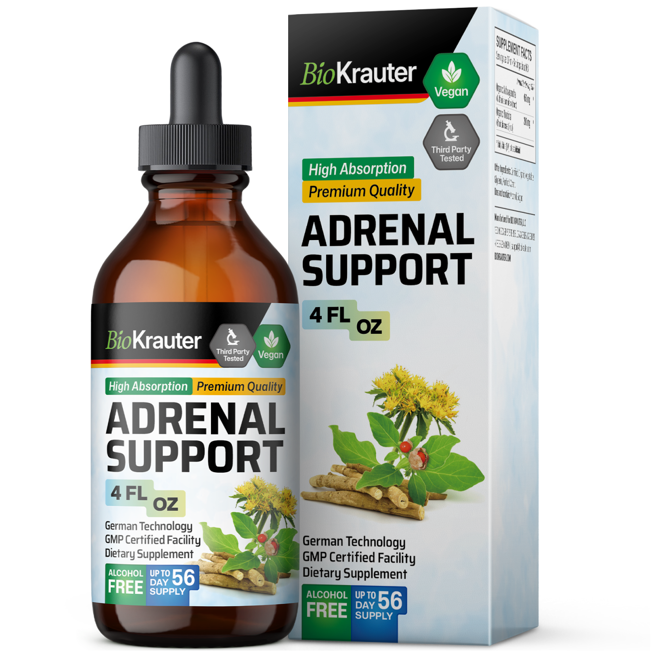 Adrenal Support Tincture - 4 Fl.Oz. Bottle