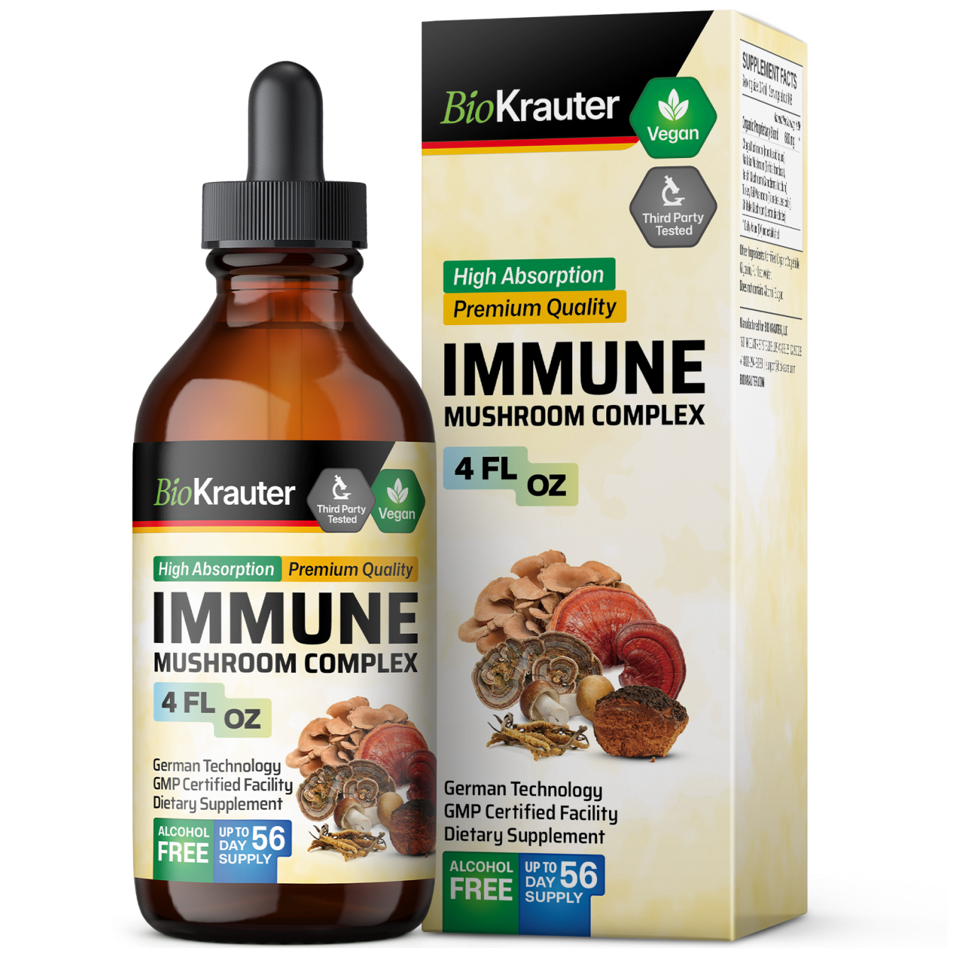 Immune Mushroom Tincture - 4 Fl.Oz. Bottle