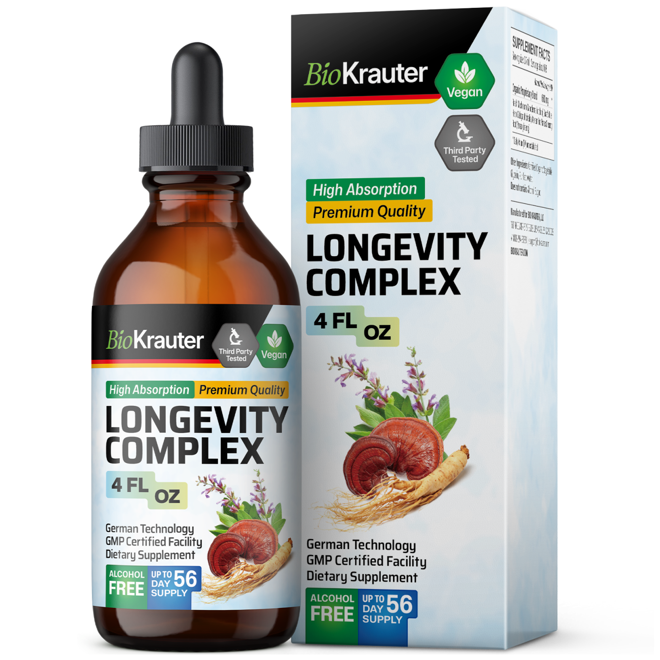 Longevity Complex Tincture - 4 Fl.Oz. Bottle