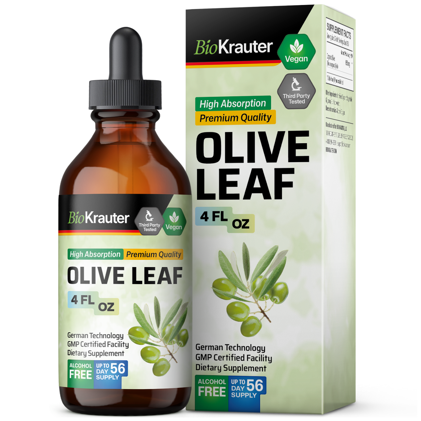 Olive Leaf Tincture - 4 Fl.Oz. Bottle