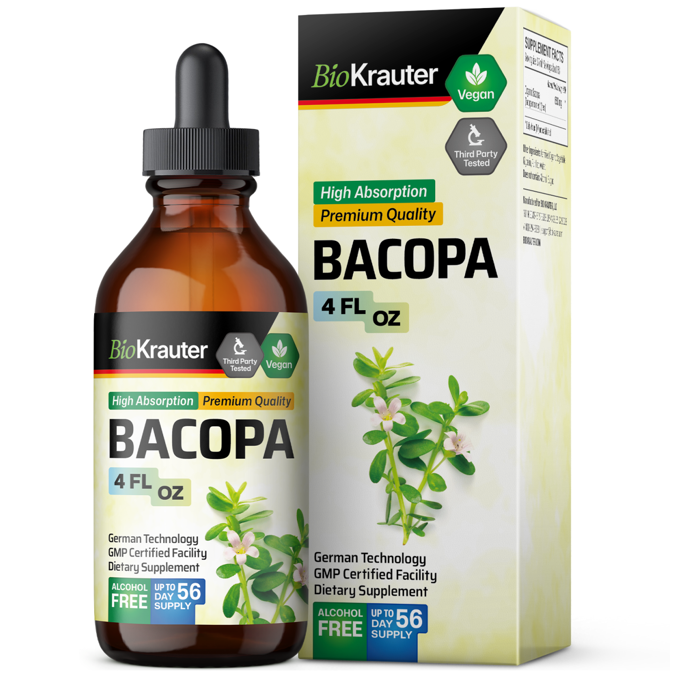 Bacopa Tincture - 4 Fl.Oz. Bottle