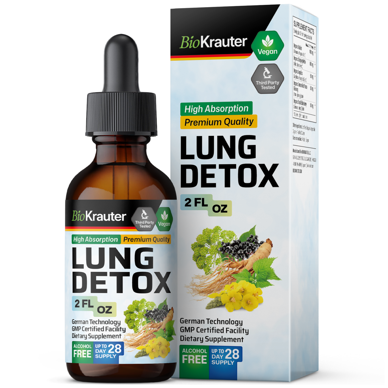 Lung Detox Tincture - 2 Fl.Oz. Bottle