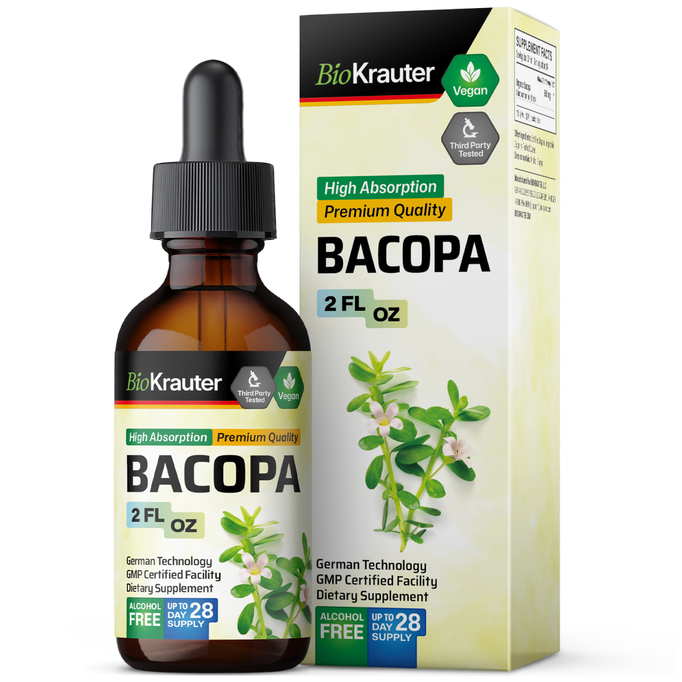 Bacopa Tincture - 2 Fl.Oz. Bottle