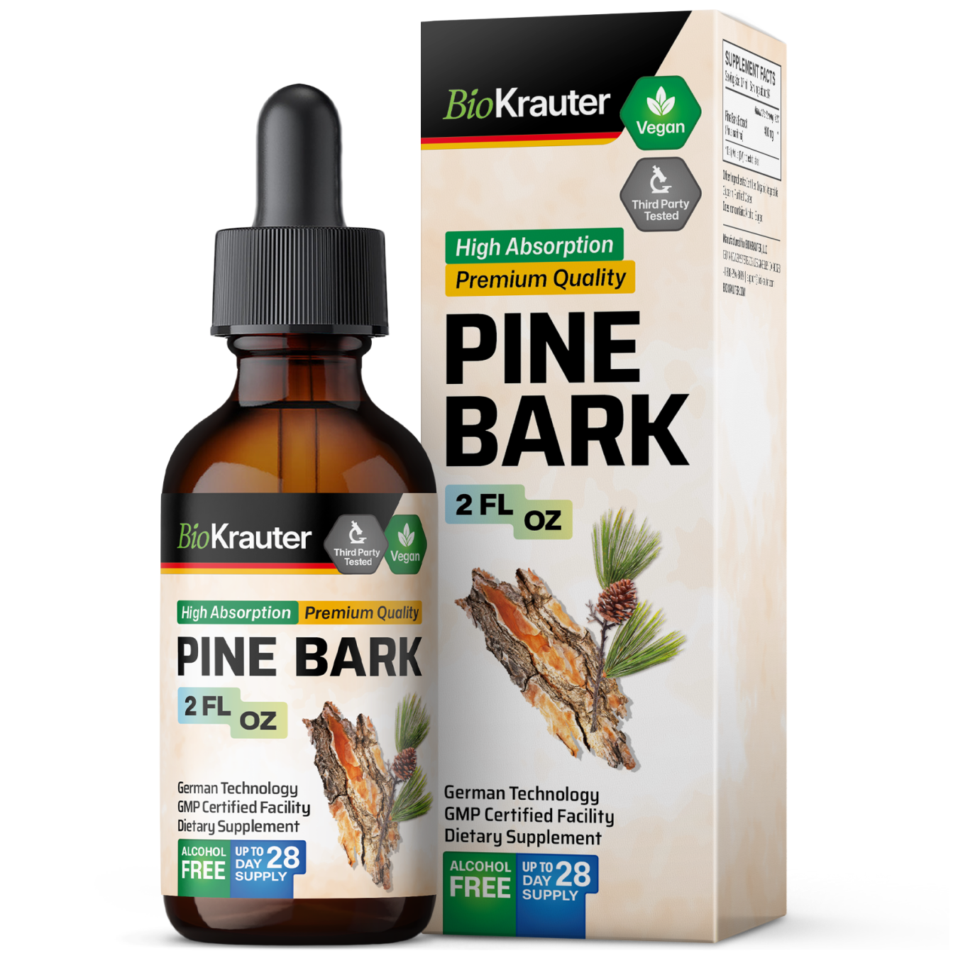 Pine Bark Tincture - 2 Fl.Oz. Bottle