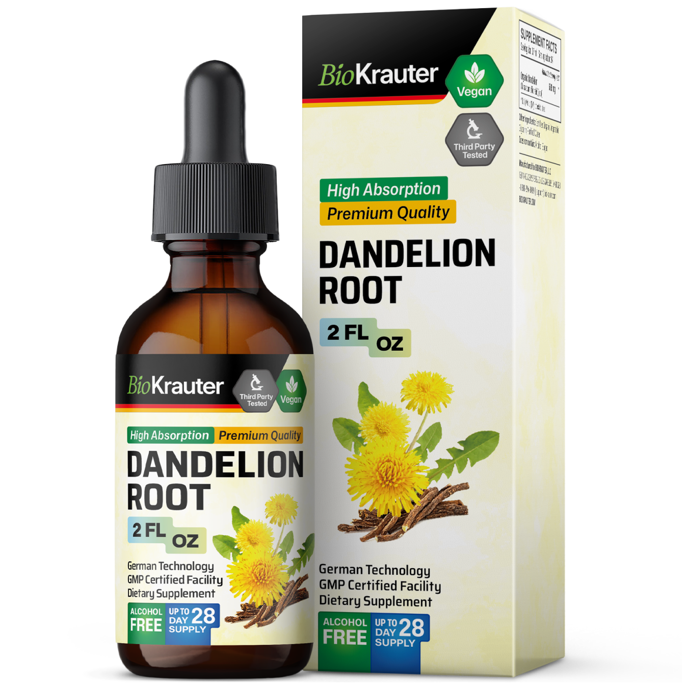 Dandelion Root Tincture - 2 Fl.Oz. Bottle