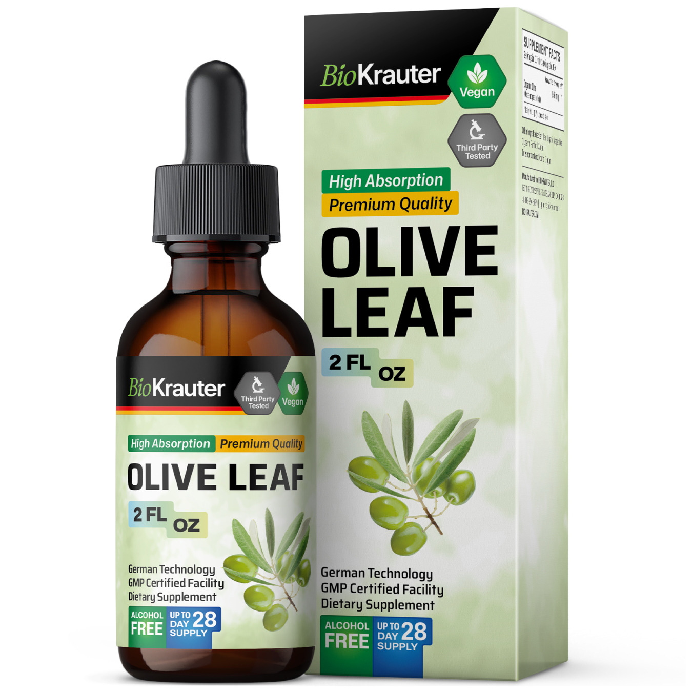 Olive Leaf Tincture - 2 Fl.Oz. Bottle