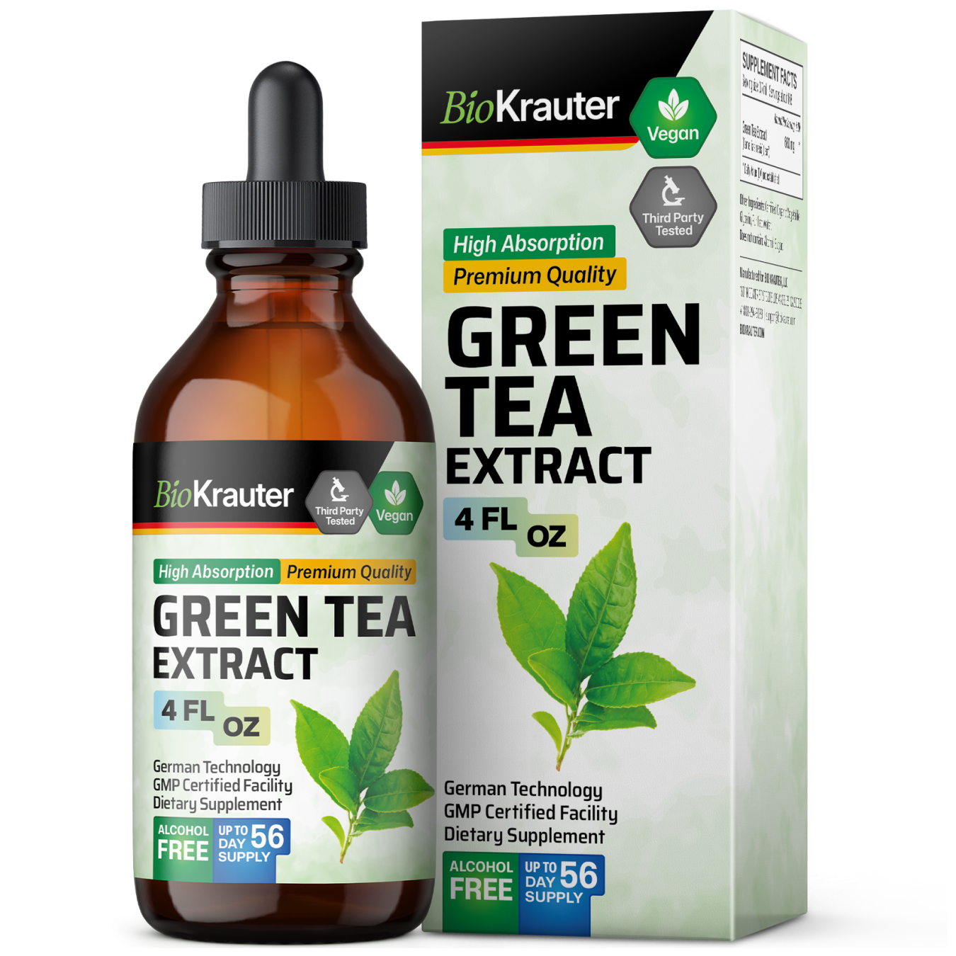 Green Tea Extract Tincture - 4 Fl.Oz. Bottle