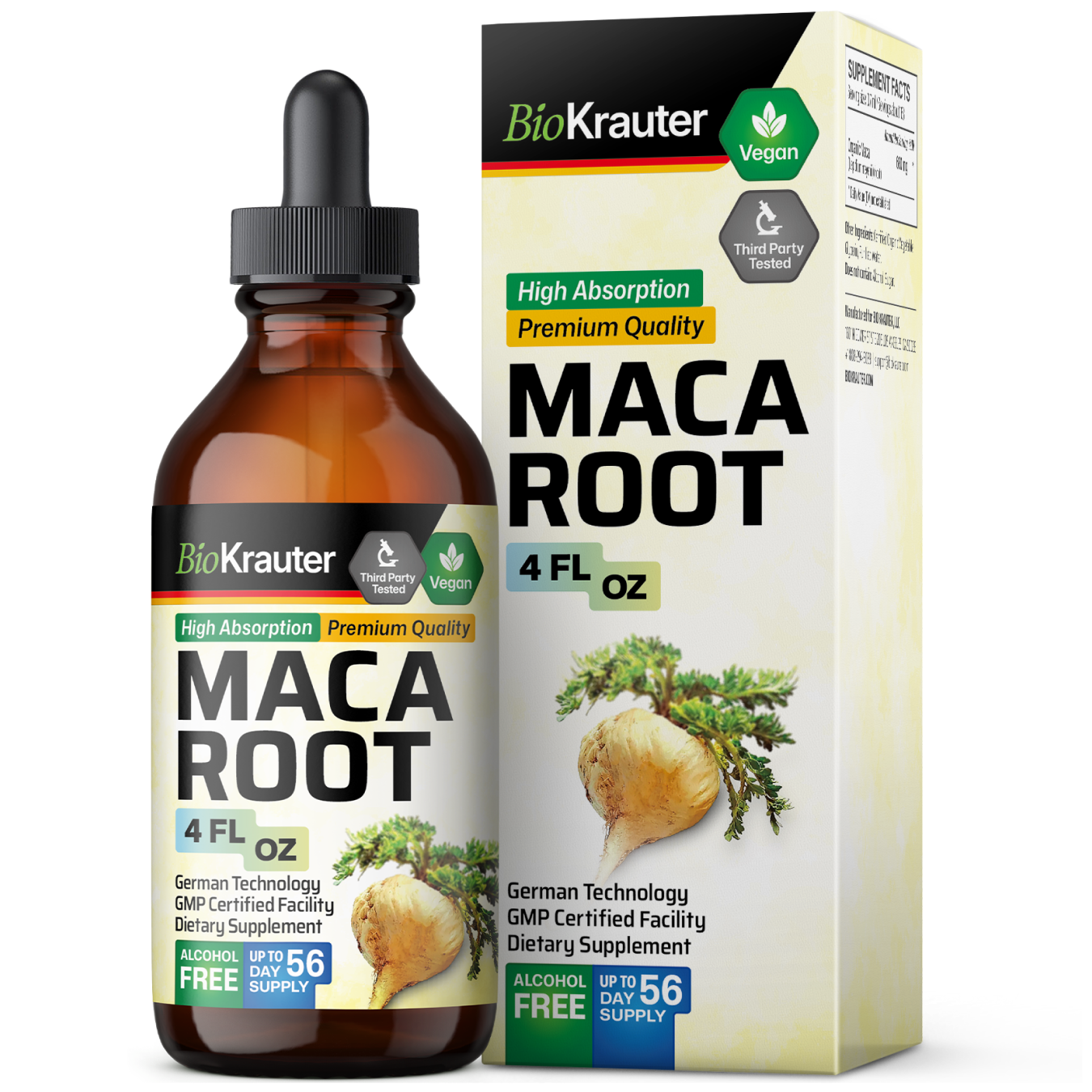 Maca Root Tincture - 4 Fl.Oz. Bottle