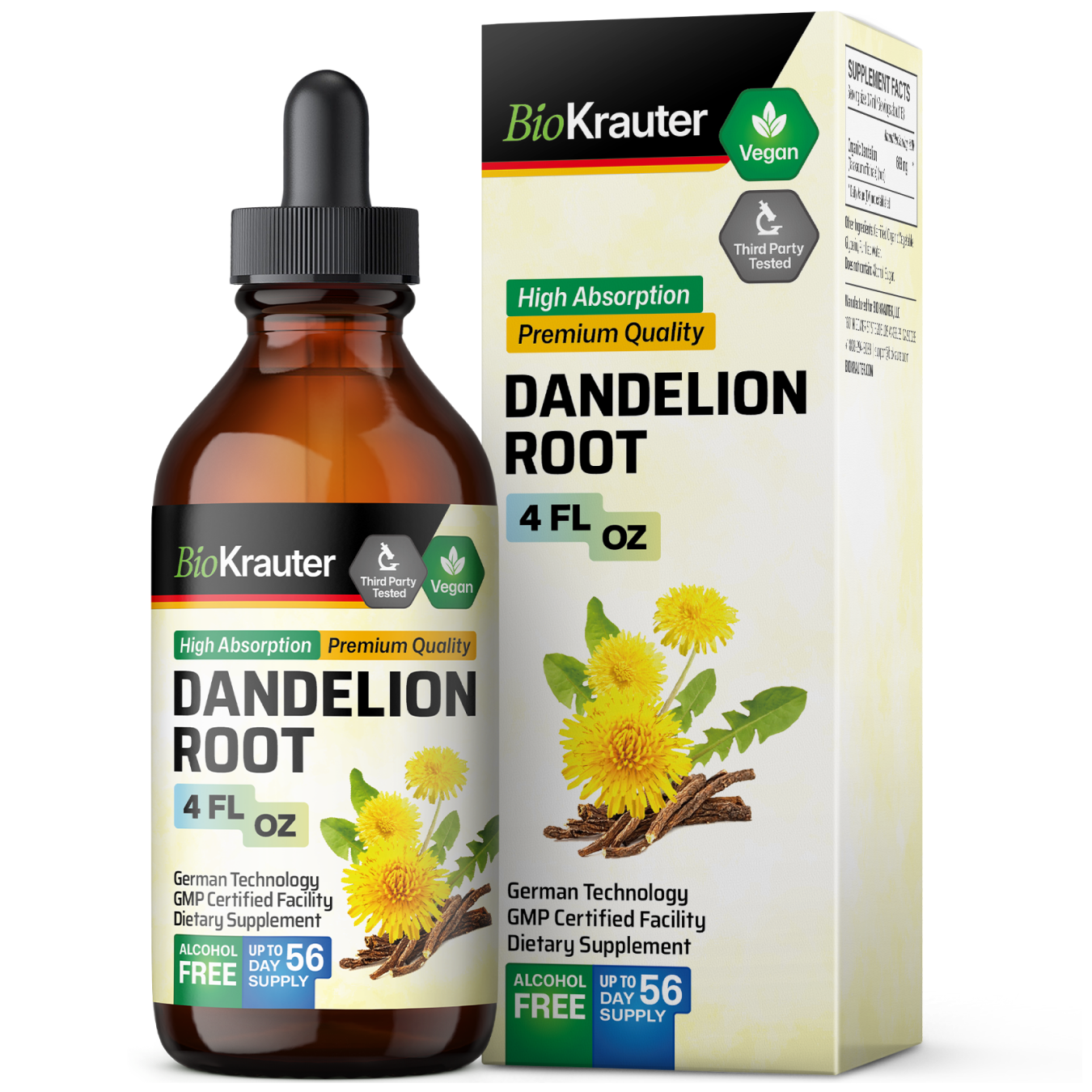 Dandelion Root Tincture - 4 Fl.Oz. Bottle