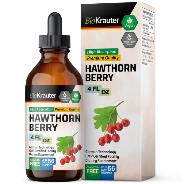 thumbnail image 2 of Hawthorn Berries 450mg 100 Capsules – Alkaline Health 2 of 14