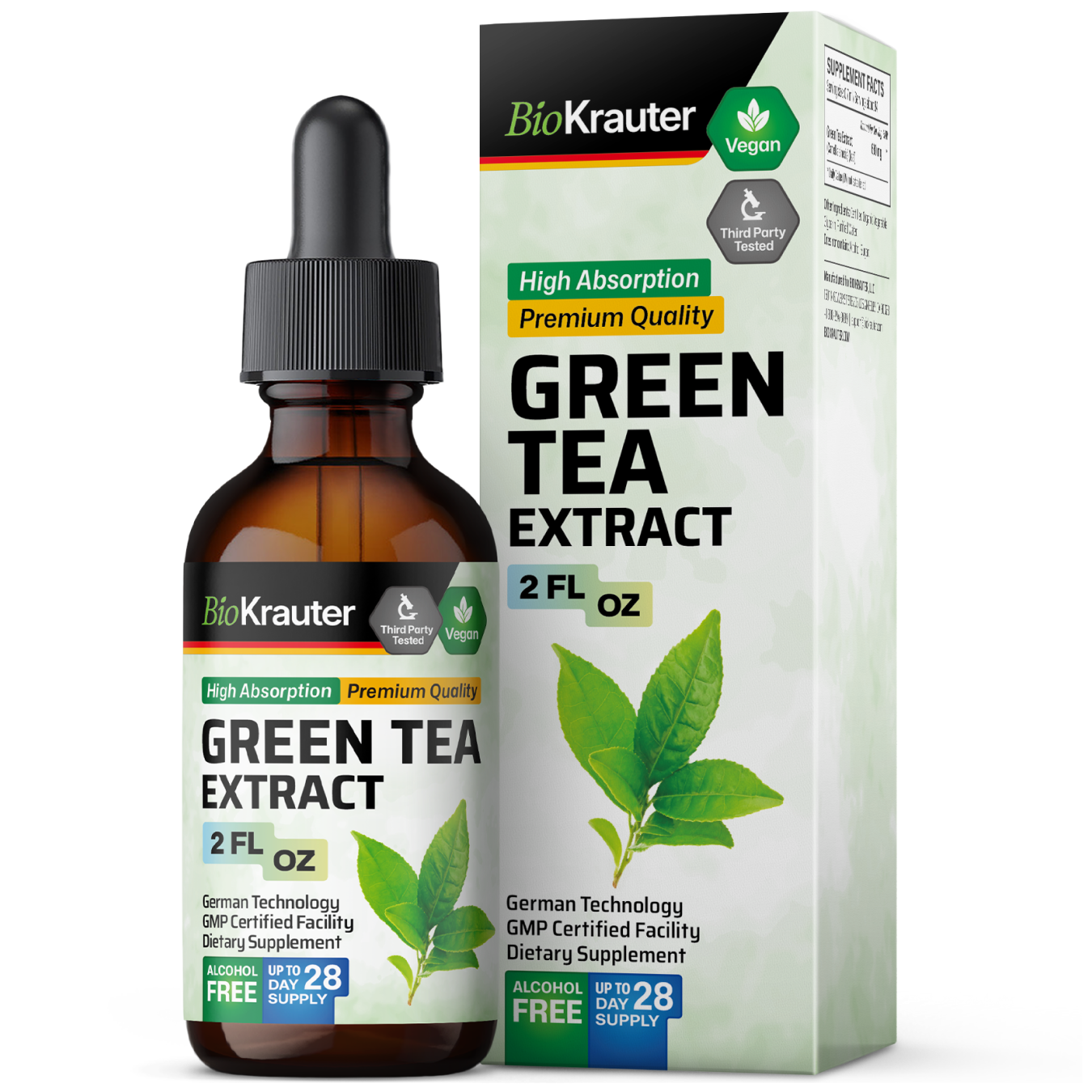 Green Tea Extract Tincture - 2 Fl.Oz. Bottle