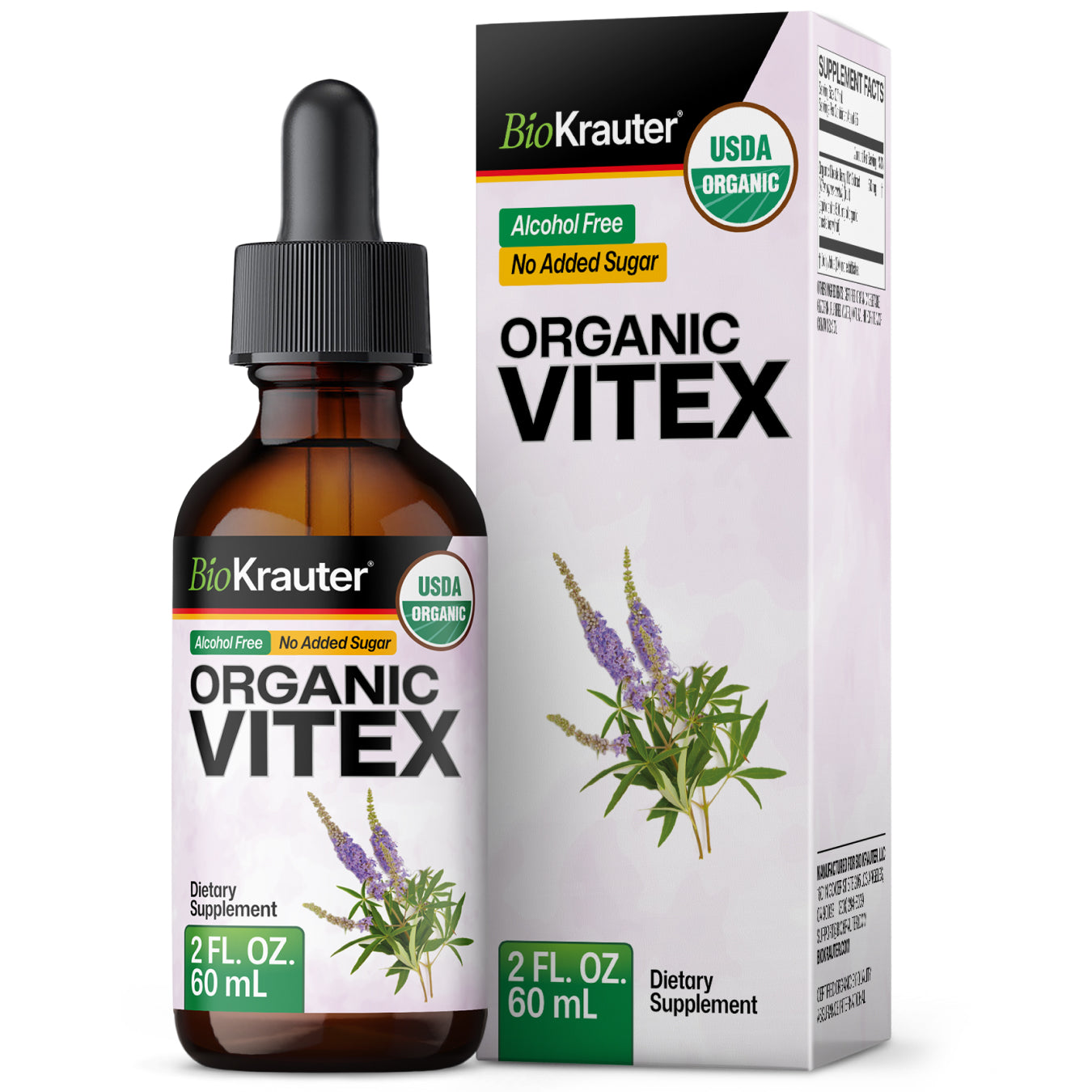 USDA Organic Vitex Tincture - 2 Fl.Oz. Bottle